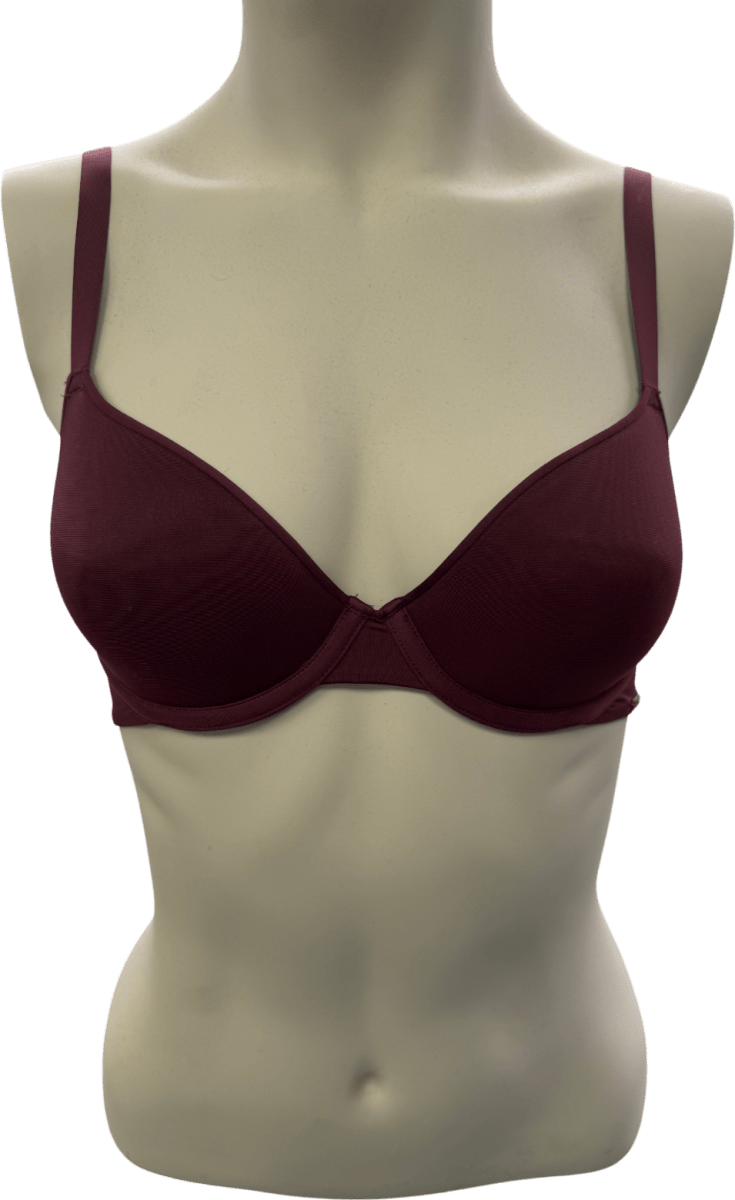 SKIMS Fits Everybody Demi Weightless Bra - Wine UK 32C - Reliked
