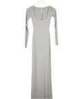 SKIMS Grey Soft Lounge Long - sleeve Stretch - jersey Maxi Dress UK XS - Reliked