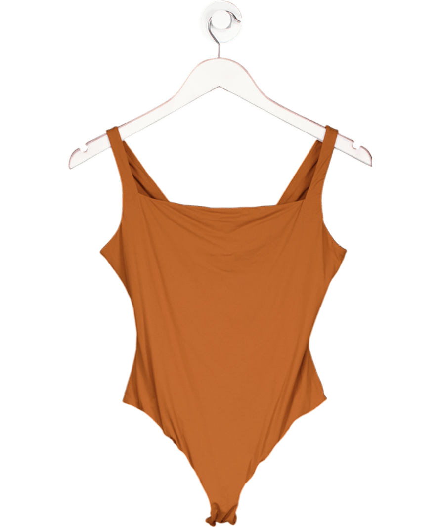 SKIMS Orange Square Neck Bodysuit UK L - Reliked