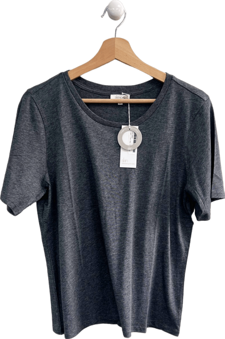 SKIN Organic premium Pima Cotton Charcoal T-Shirt Style Size 2 Medium - Reliked