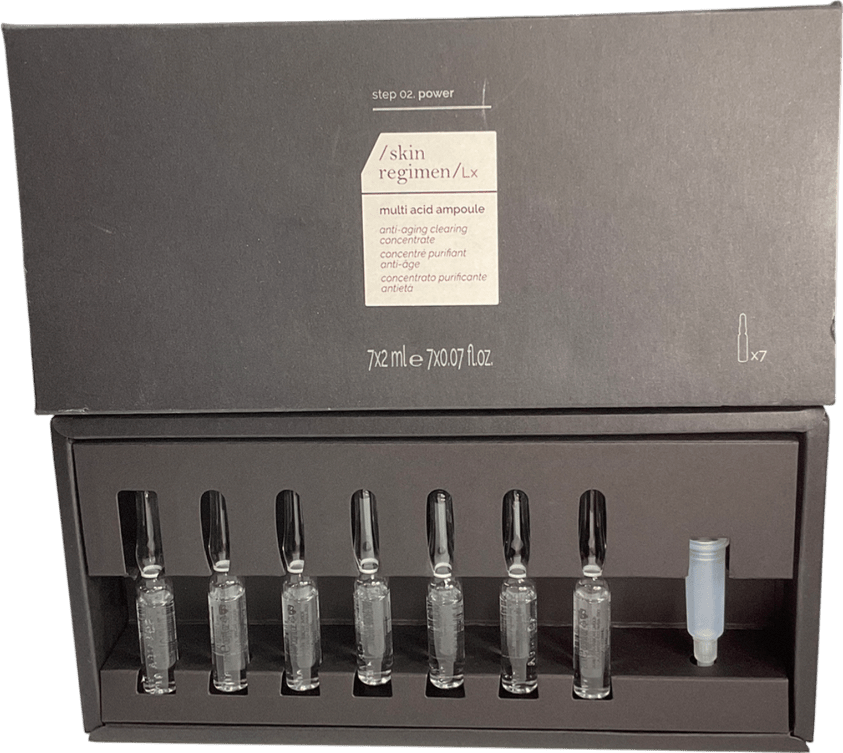 skin regimen Lx Multi Acid Ampoule, Anti - aging Clearing Concentrate, 7 X 2ml 7x2ml - Reliked