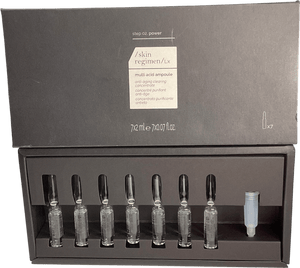 skin regimen Lx Multi Acid Ampoule, Anti-aging Clearing Concentrate, 7 X 2ml 7x2ml
