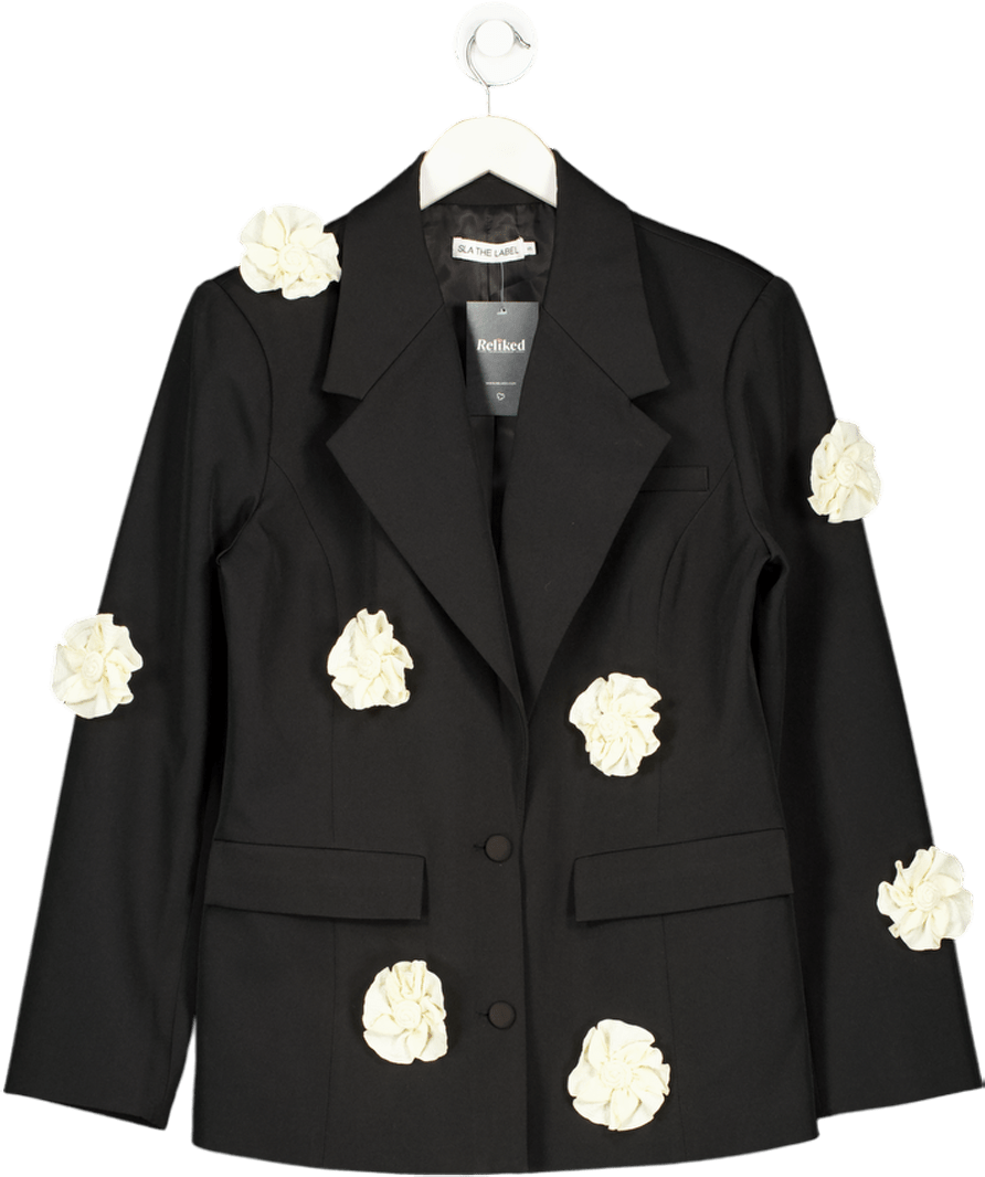SLA the label Black Coco Blazer UK S - Reliked