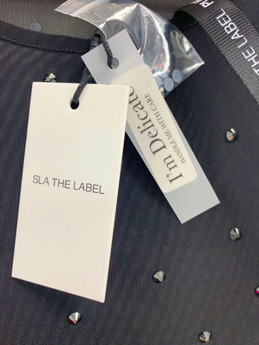 SLA The Label Black Dusk Diamante Dress XXS - Reliked