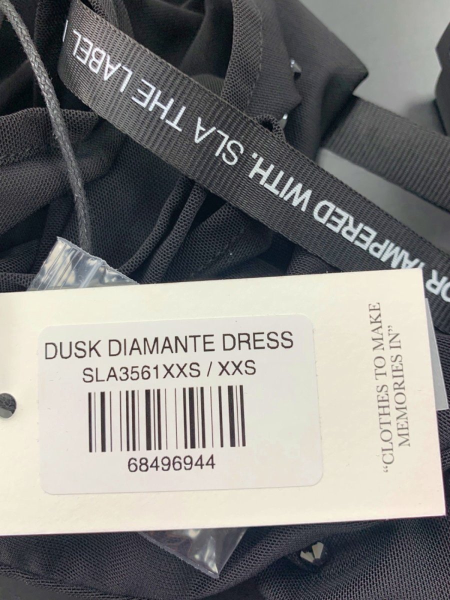 SLA The Label Black Dusk Diamante Dress XXS - Reliked
