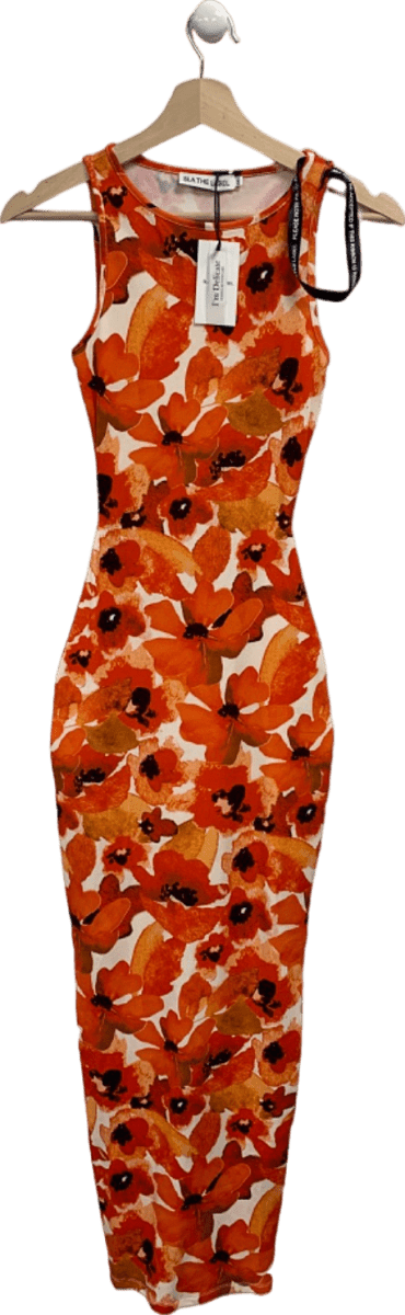 SLA the Label Red Floral Calabria Dress UK XXS - Reliked