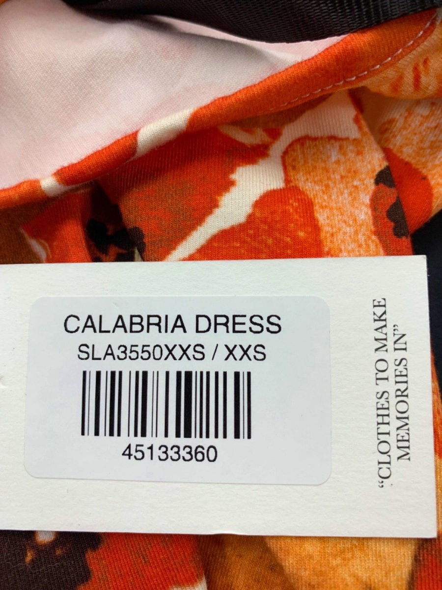 SLA the Label Red Floral Calabria Dress UK XXS - Reliked