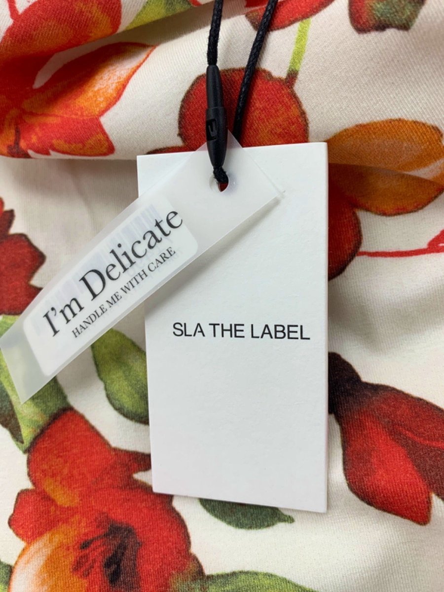 SLA The Label White Floral Capri Dress UK XXS - Reliked