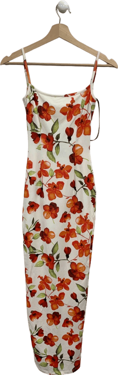 SLA The Label White Floral Capri Dress UK XXS - Reliked