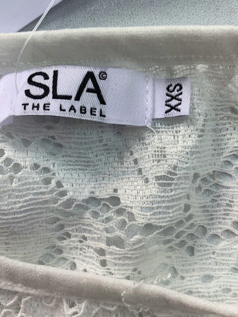 SLA White Lace Midi Skirt XXS - Reliked