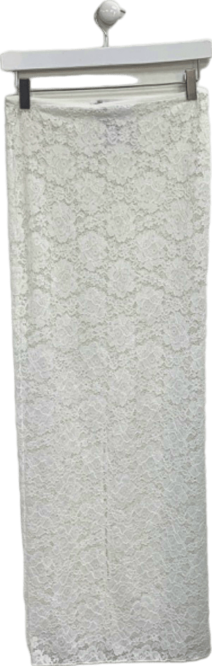 SLA White Lace Midi Skirt XXS - Reliked