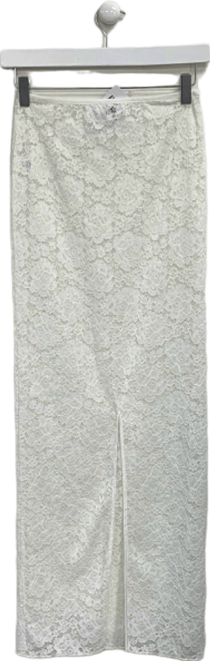 SLA White Lace Midi Skirt XXS - Reliked