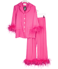 Sleeper Hot Pink Party Two Piece Pyjama Set UK S - Reliked