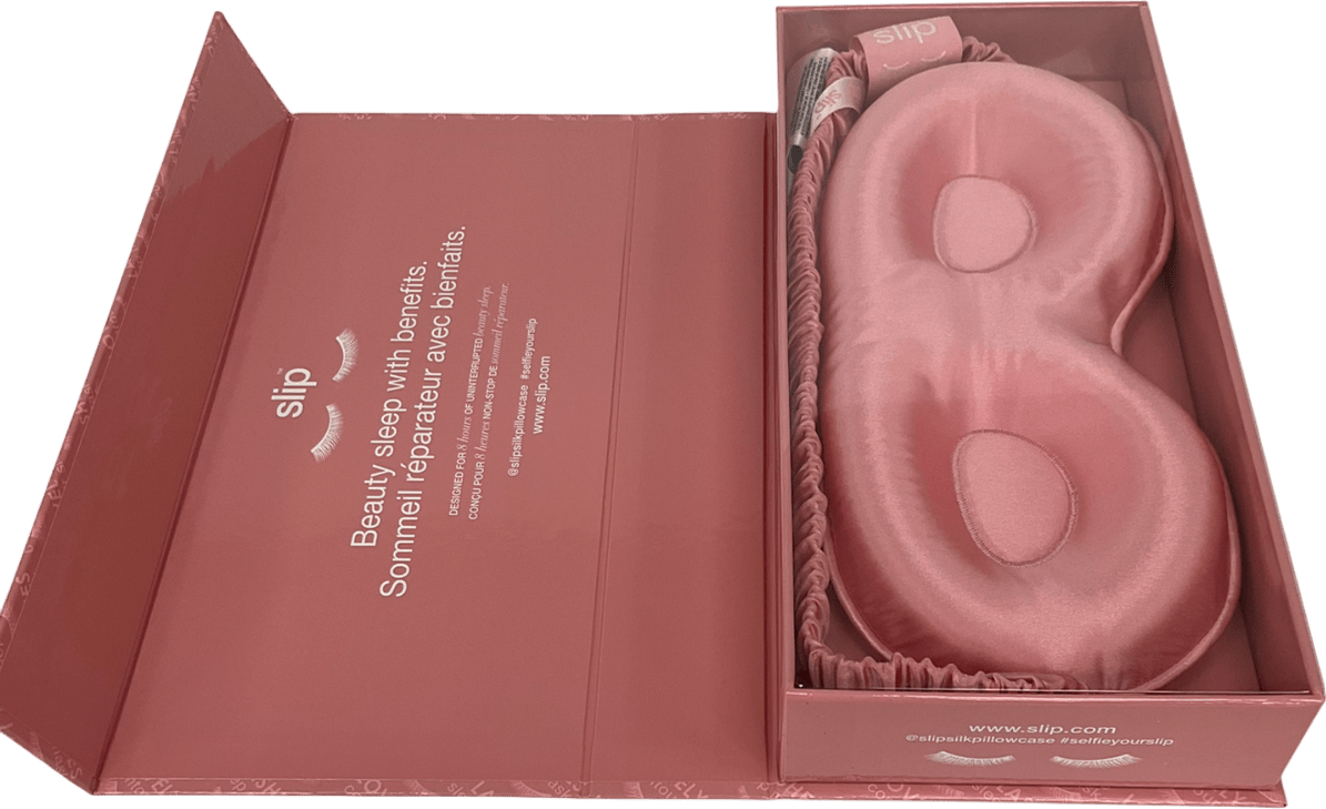 Slip Contour Pure Silk Sleep Mask Pink One size - Reliked