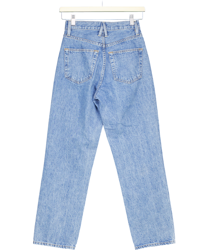SLVRLAKE Blue London Crop High - rise Straight - leg Jeans W23 - Reliked