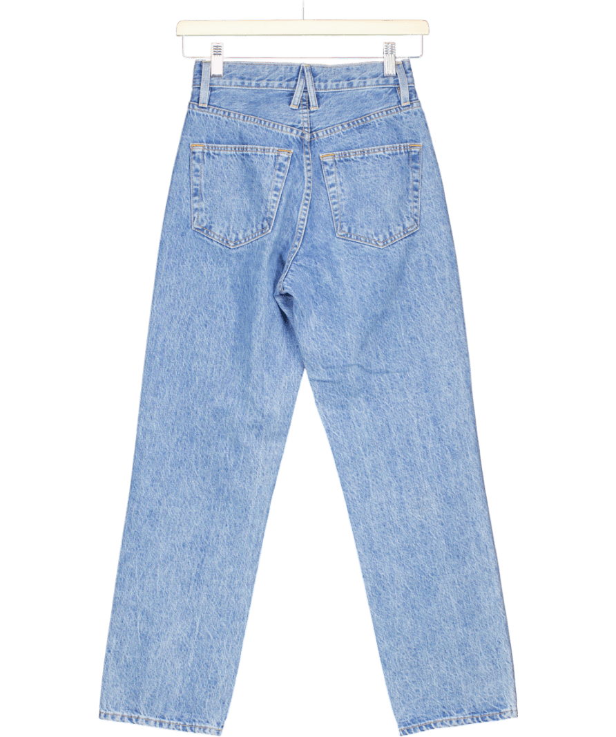 SLVRLAKE Blue London Crop High - rise Straight - leg Jeans W23 - Reliked