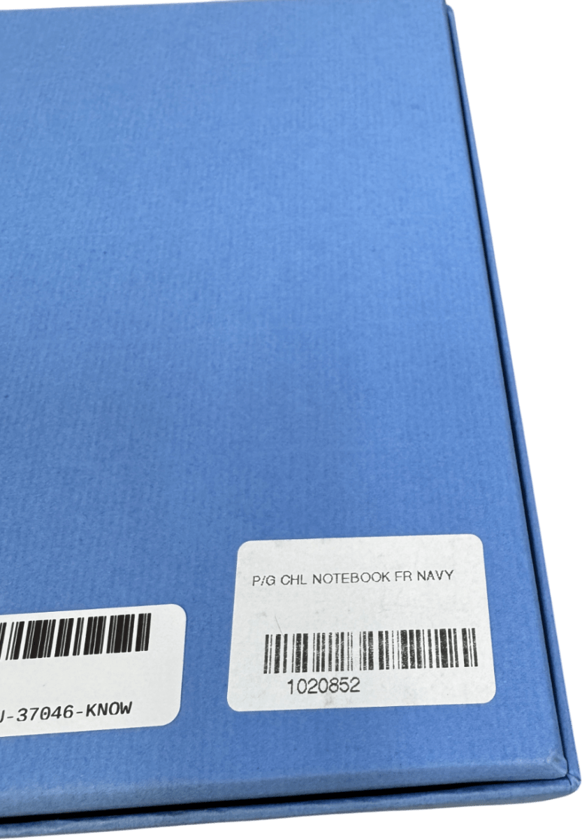 Smythson of Bond Street Navy Blue Luxury Leather Notebook In Gift Box - Reliked