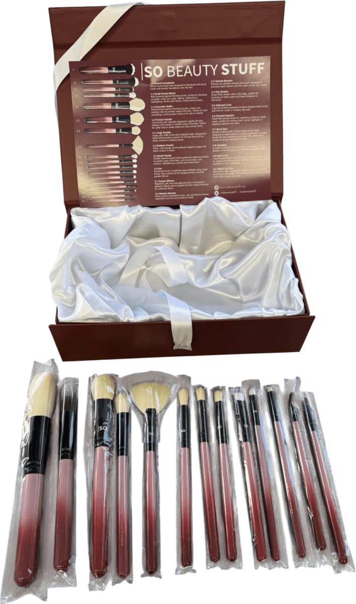 So Beauty Stuff Gift Boxed 13 - piece Luxury Make - up Brush Set one size - Reliked