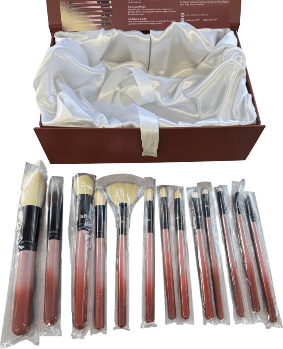 So Beauty Stuff Gift Boxed 13 - piece Luxury Make - up Brush Set one size - Reliked