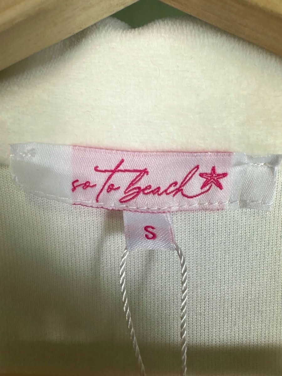 So To Beach White Short Sleeve T-Shirt S - Reliked