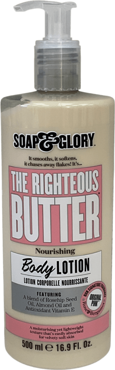 soap & glory The Righteous Butter Lotion 500ml - Reliked