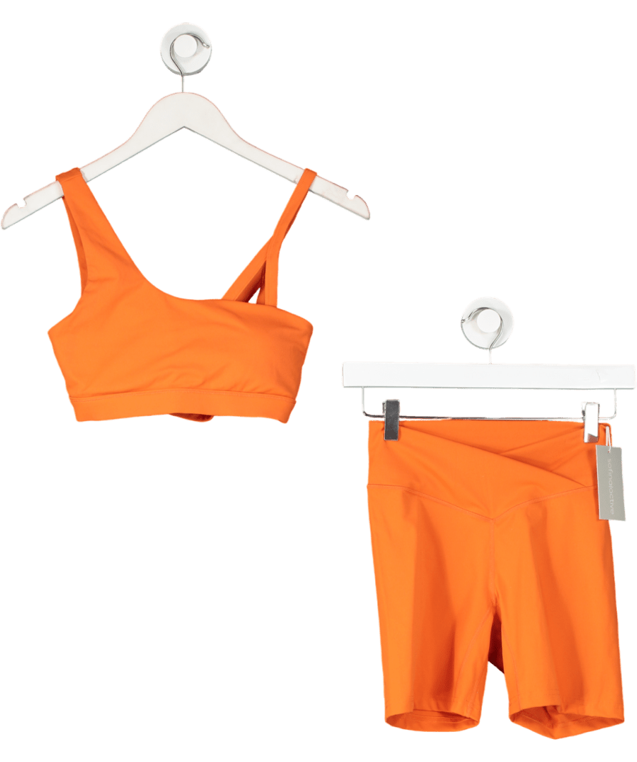 Sofina active Bright Orange Seamless Gym Set UK S - Reliked