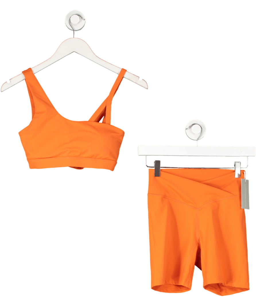 Sofina active Bright Orange Seamless Gym Set UK S - Reliked