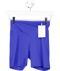 Sofina Active Electric Blue Seamless Shorts UK S - Reliked