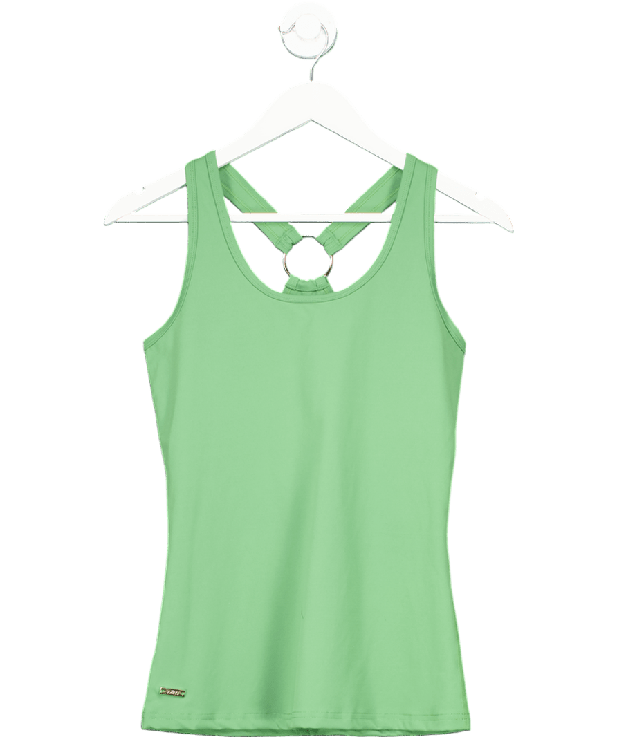 Sofina Active Green Tank Top With Ring Detailing At The Back UK M - Reliked
