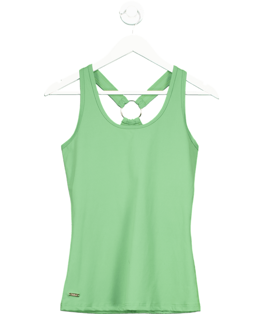 Sofina Active Green Tank Top With Ring Detailing At The Back UK M - Reliked