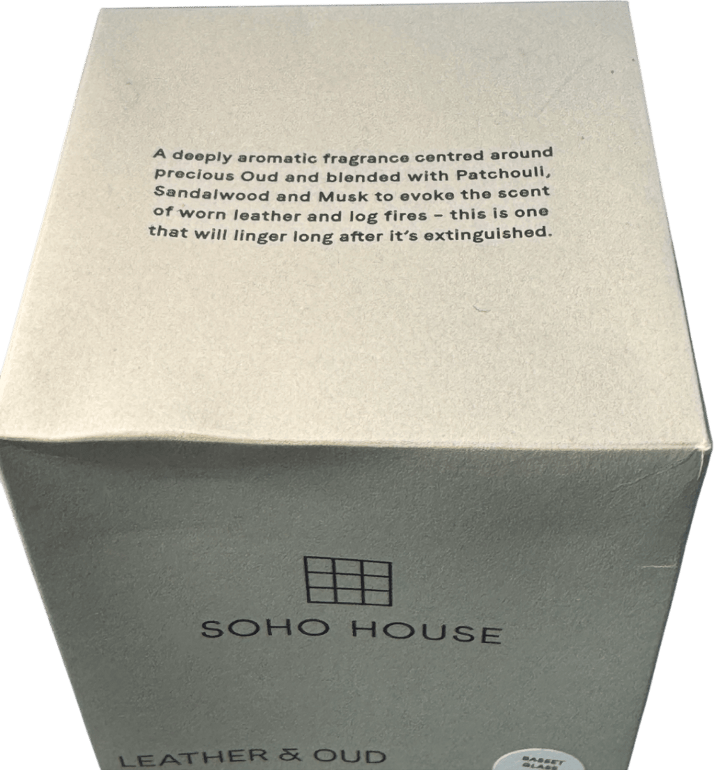 Soho House Leather & Oud Candle 200g - Reliked