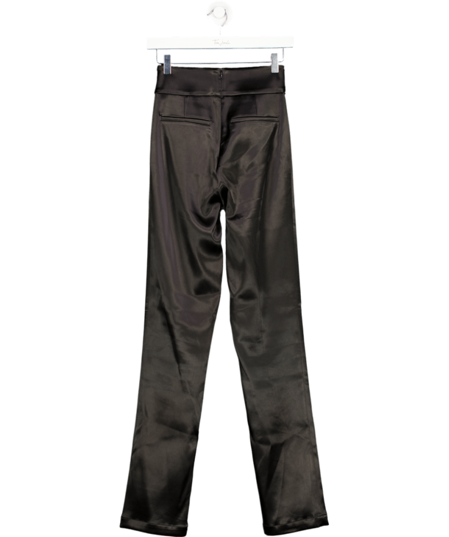 Soho Wardrobe Black Taura Satin Trousers UK XS - Reliked