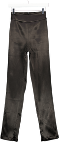Soho Wardrobe Black Taura Satin Trousers UK XS - Reliked