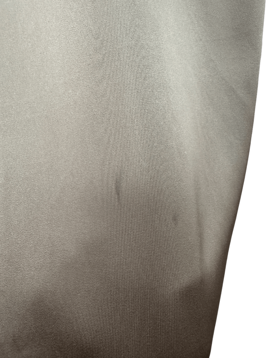 SOLAQUA Brown 100% Italian Silk Midi Tunic Dress With Side Slits Sz2 UK 10 - Reliked