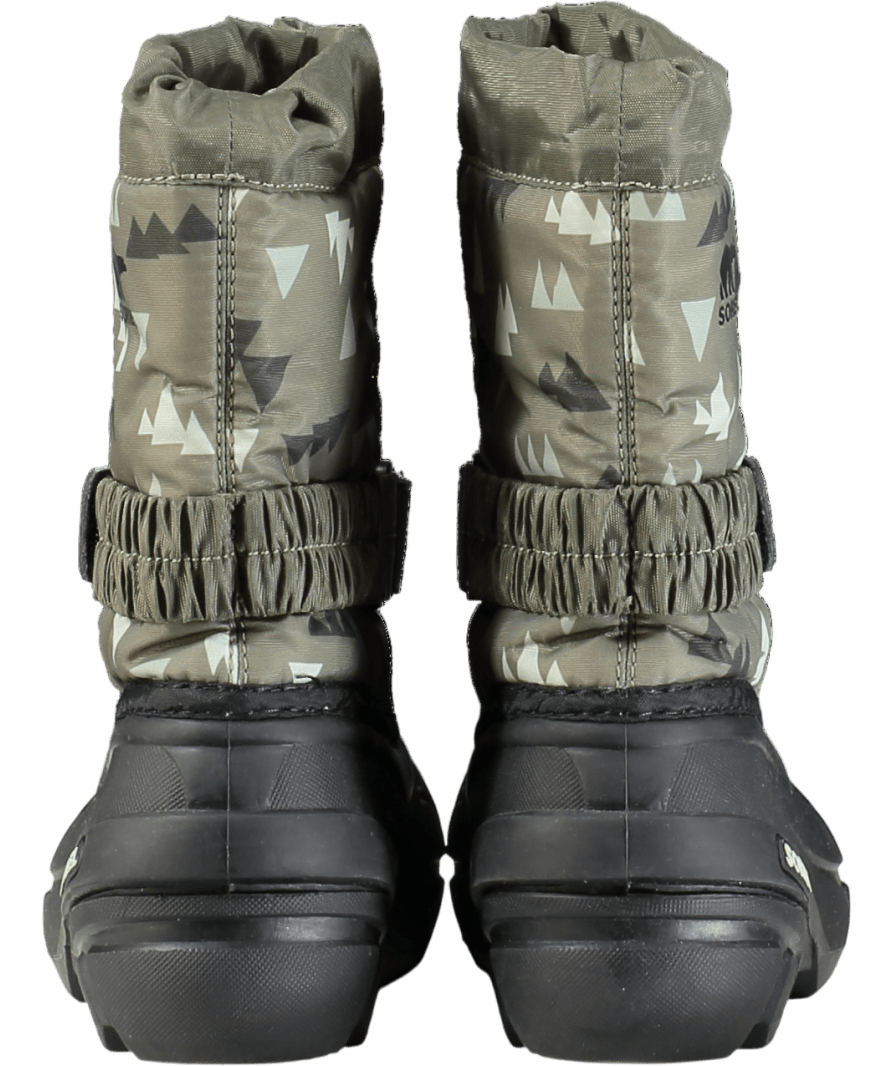 SOREL Green Kids Flurry Printed Snow Boots UK 8.5 EU 26 👼 - Reliked