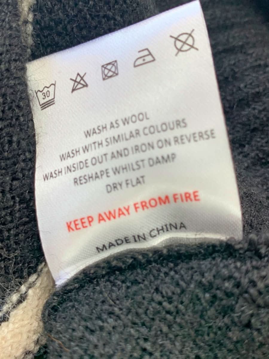 Sosandar Black Cream Stripe Roll Neck Jumper UK XL - Reliked