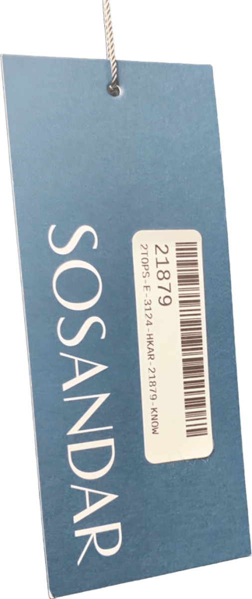 Sosandar Black Cream Stripe Roll Neck Jumper UK XL - Reliked