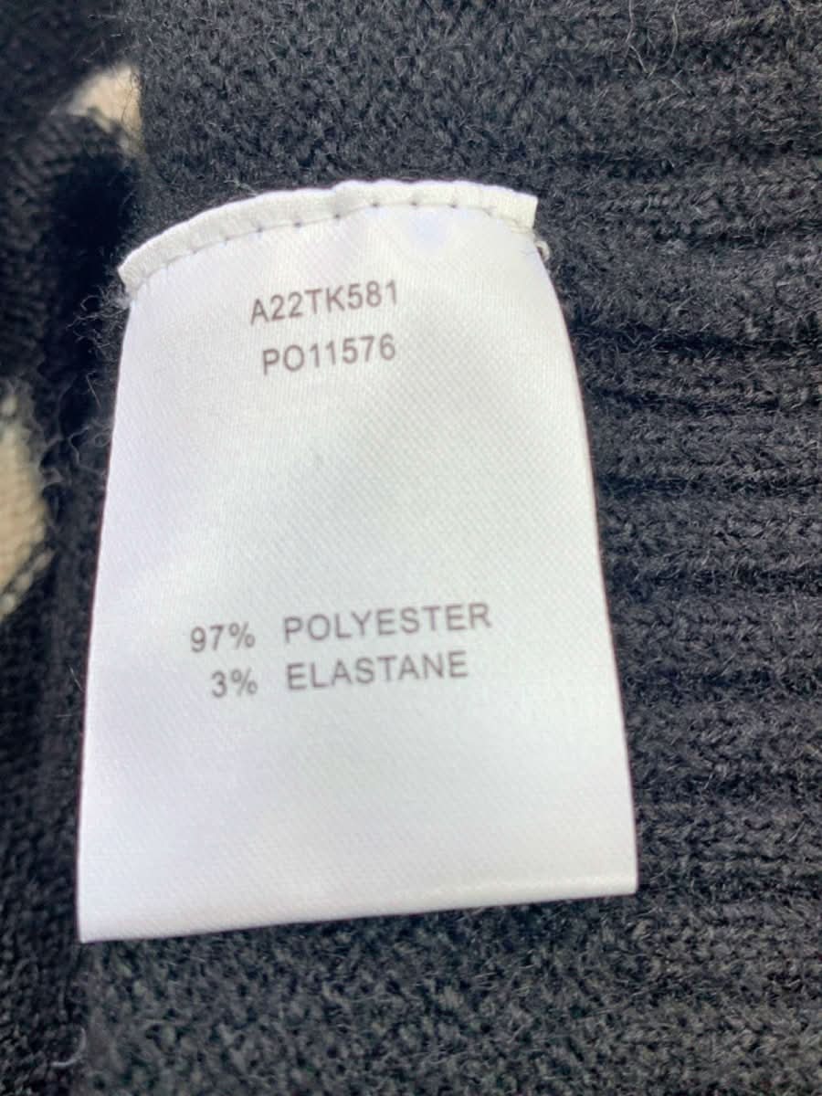 Sosandar Black Cream Stripe Roll Neck Jumper UK XL - Reliked