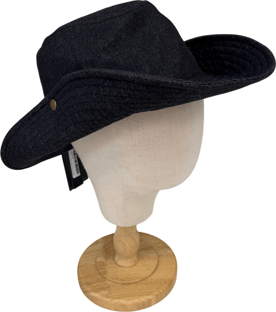 South Beach Soft Cotton Cowboy Hat In Black One Size - Reliked