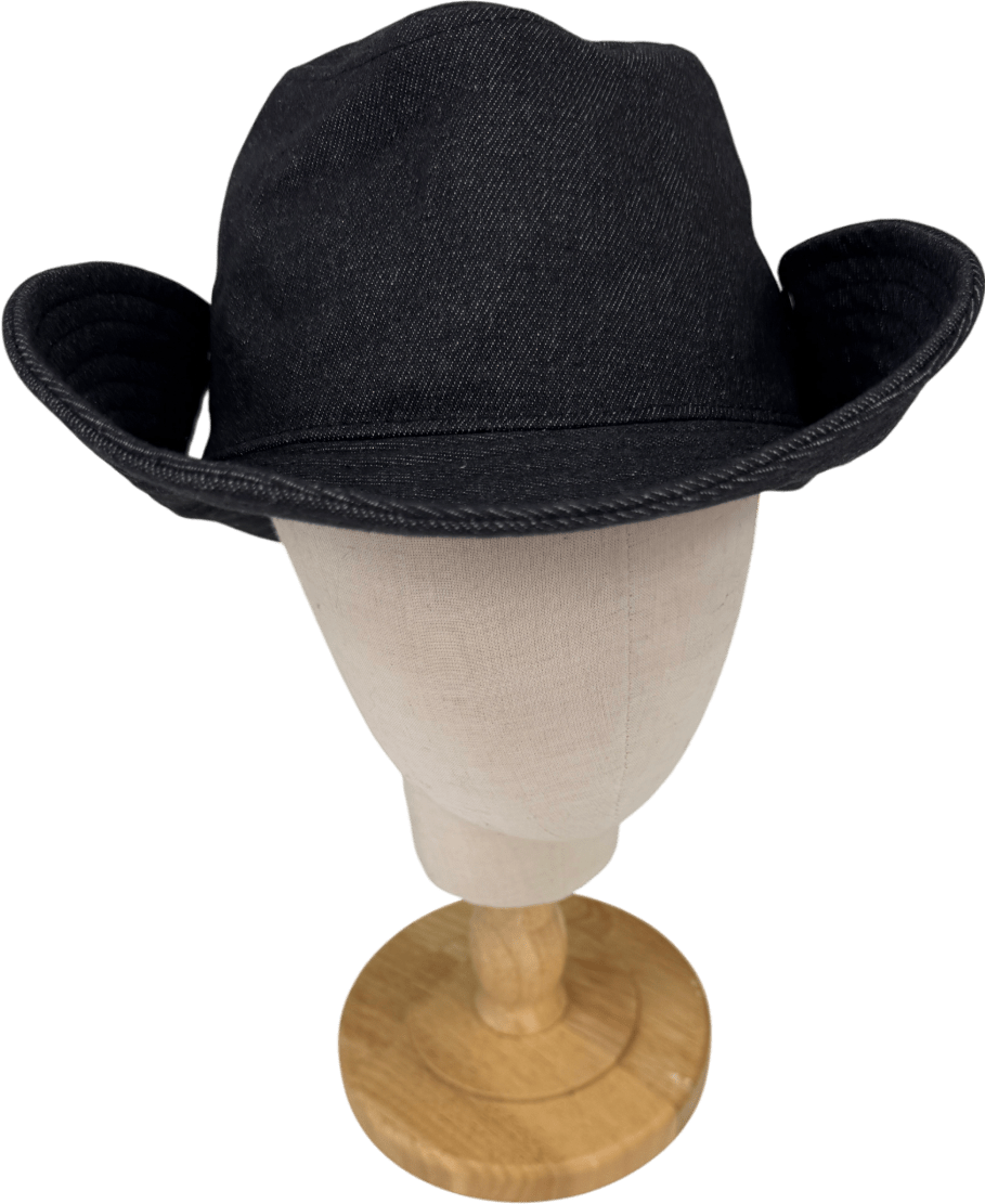 South Beach Soft Cotton Cowboy Hat In Black One Size - Reliked
