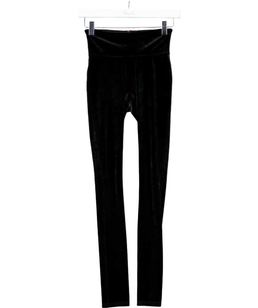 Spanx Sculpting Velvet Leggings, Black UK XS - Reliked