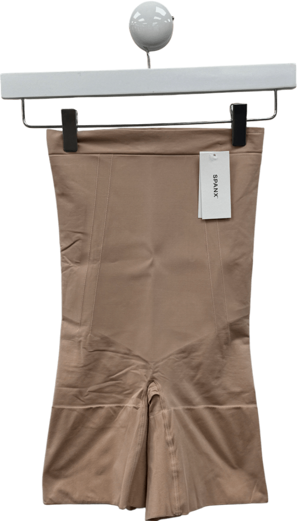 Spanx Spanxsculpt Oncore High - waisted Mid - thigh Short - Soft Nude UK S - Reliked