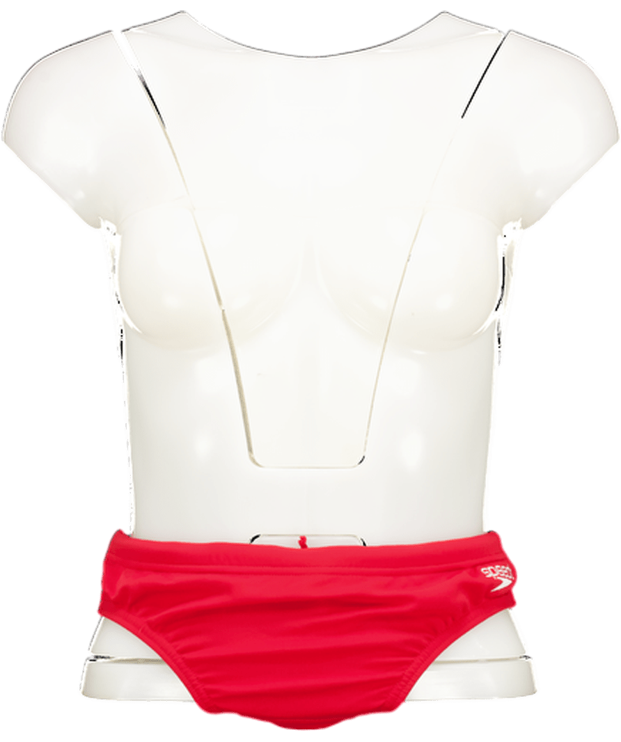 Speedo Waist Bottom Red UK 12 - Reliked