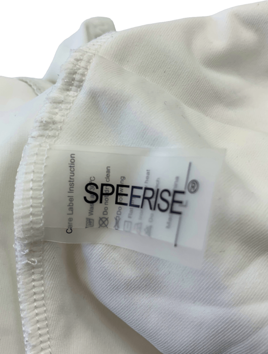 Speerise White Bodysuit Thong Style UK L - Reliked