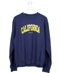 Sporty & Rich California Crewneck Navy Blue Gold/white UK M - Reliked