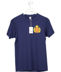 Sporty & Rich Navy Blue NY Crest T-shirt UK XS - Reliked