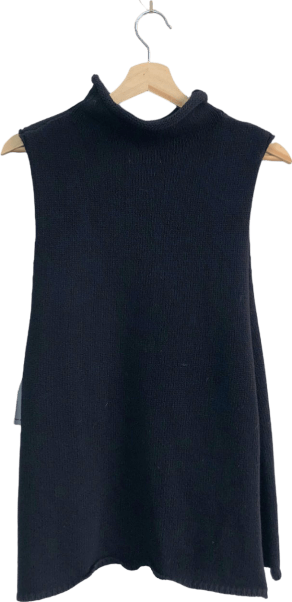 St. Agni Black Sleeveless Funnel Neck Top XS/S - Reliked
