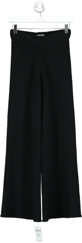 St Agni Black Wide Leg Pants UK XS - Reliked