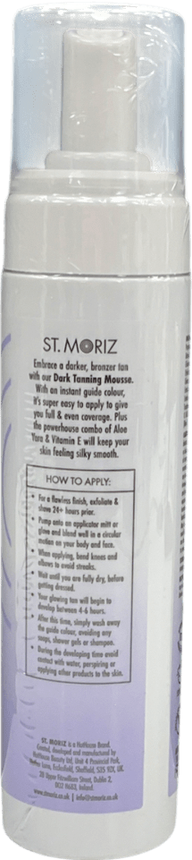 st moriz Professional Instant Self Tanning Mousse Dark 200ml - Reliked