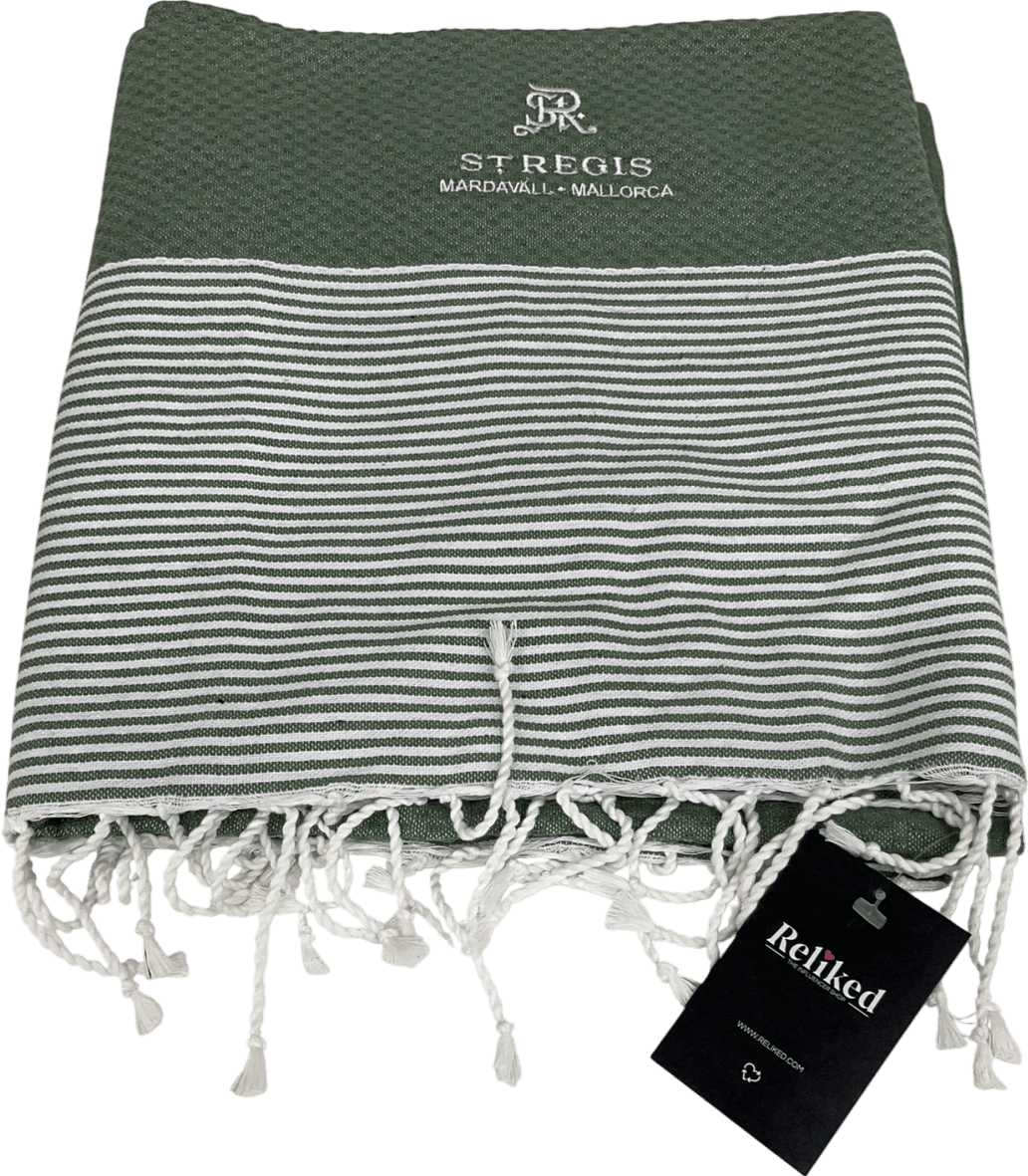 St Regis Green Pool Towel/beach Blanket - Reliked